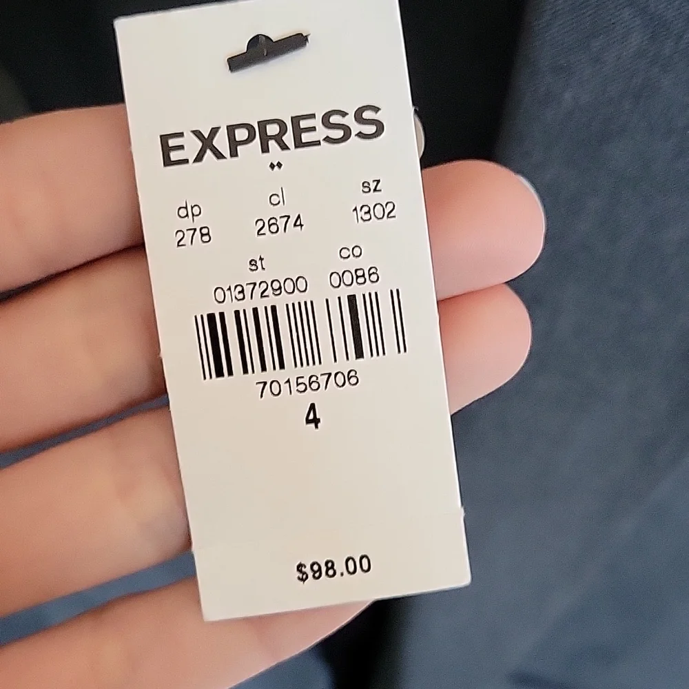 Express Women's Suit Jacket in Gray - size 4 - Picture 3 of 8